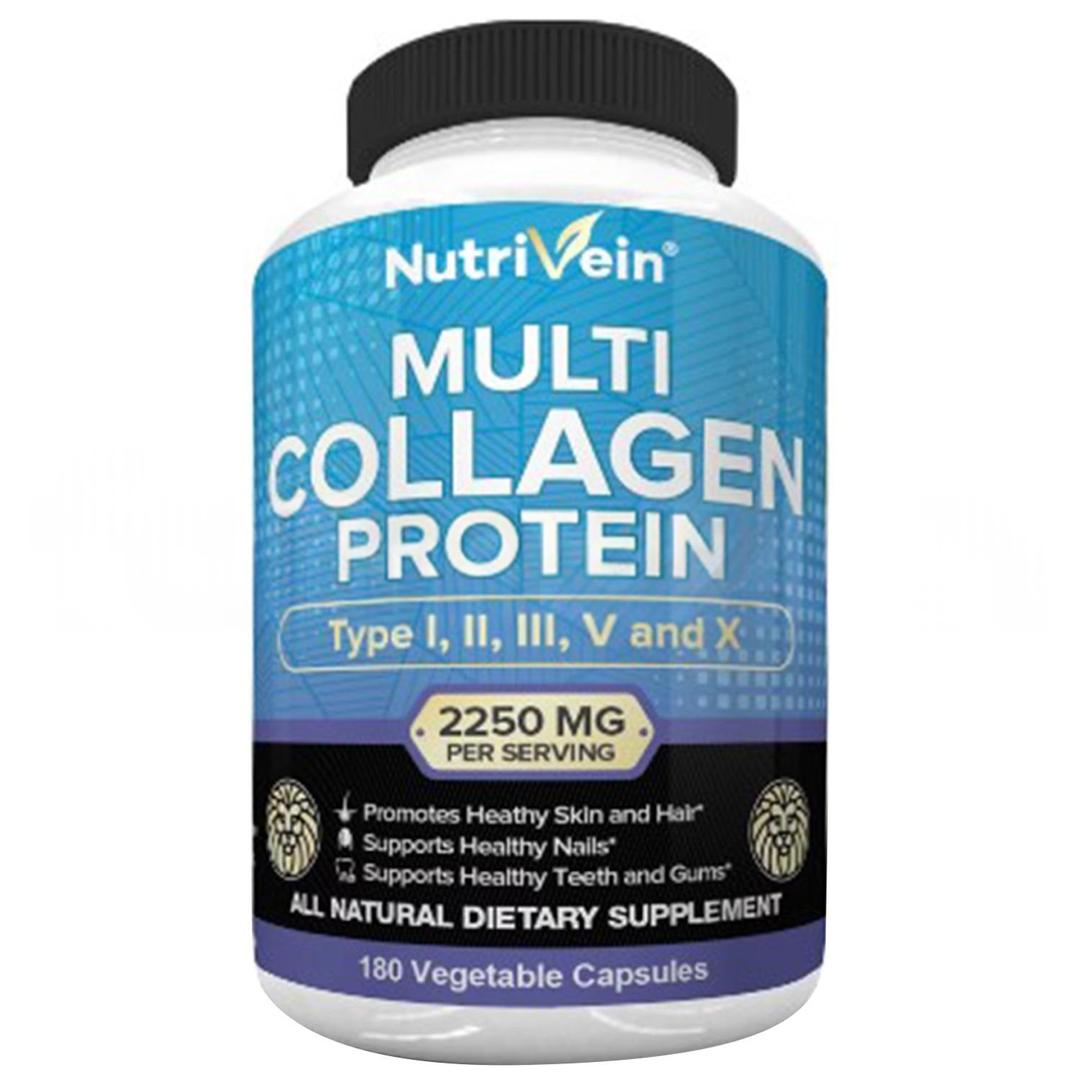 Nutrivein Multi Collagen Pills 2250 mg 180 Capsules - İthal