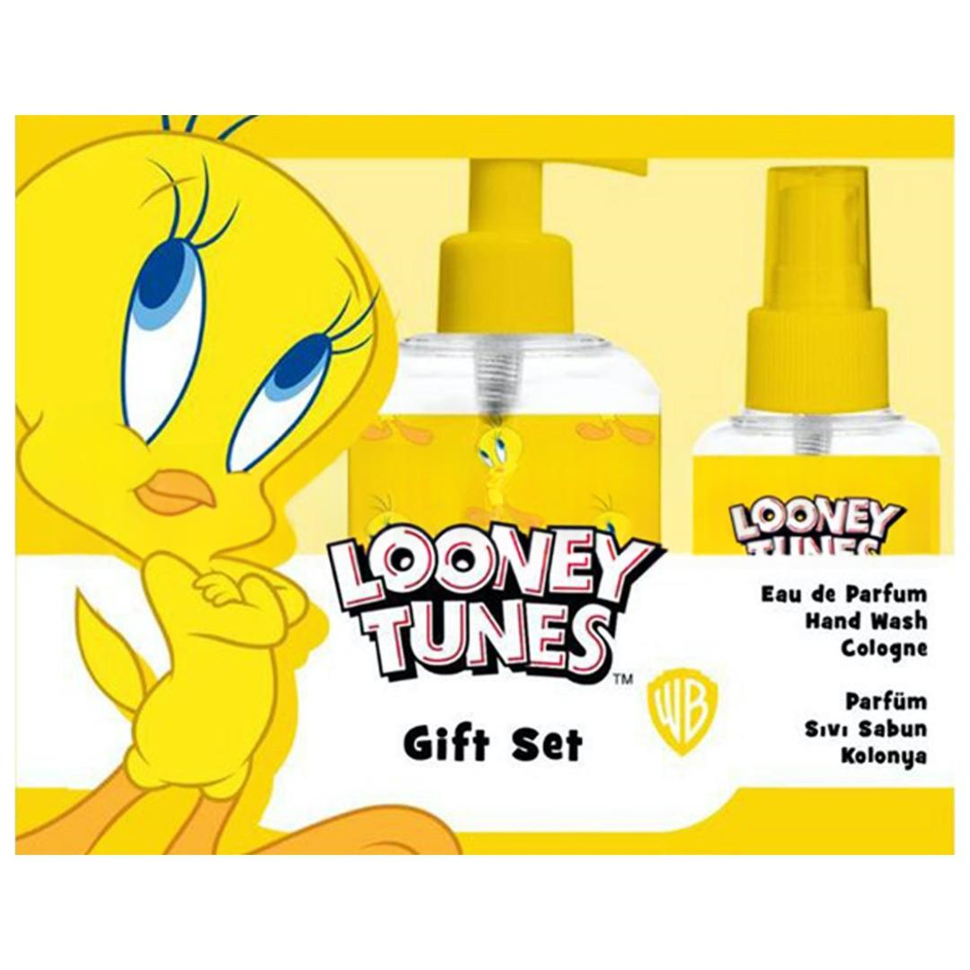 Rebul Looney Tunes Tweety Set - Kolonya 100 ml + Sıvı Sabun 250 ml + Parfüm 20 ml