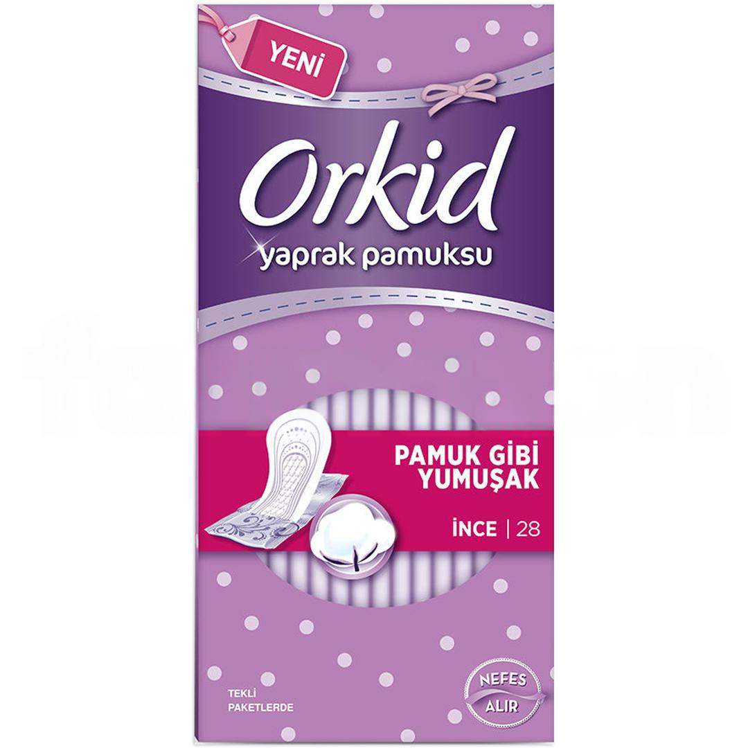 Orkid Pamuksu Yaprak Günlük Hijyenik Ped İnce 28'li