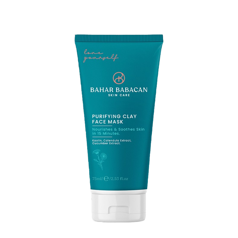 Bahar Babacan Kaolin Kili ve Calendula Özlü Arındırıcı Siyah Nokta Karşıtı Kil Maske 75 ml