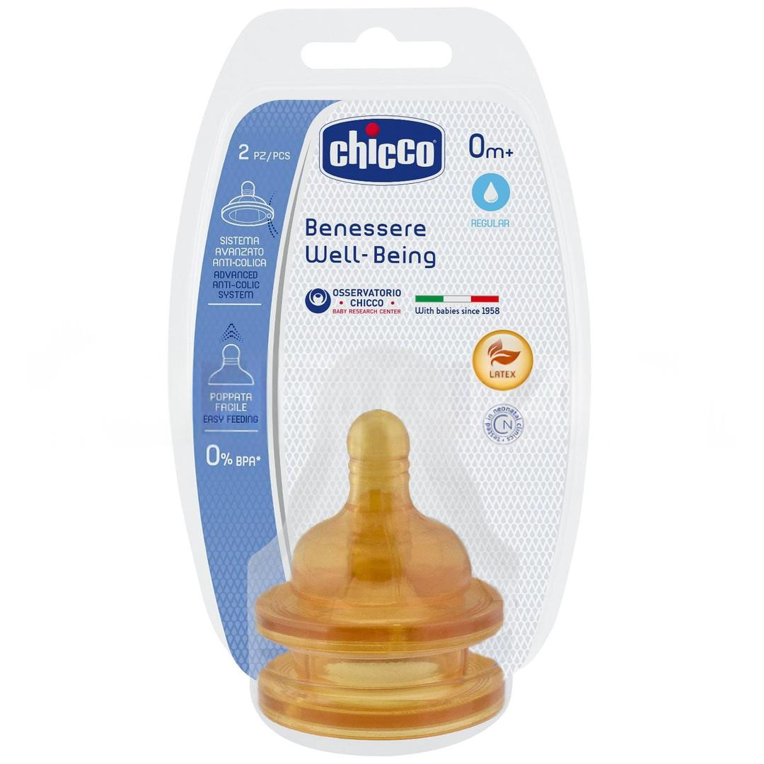 Chicco Fizyolojik Biberon Emziği 0 Ay+ Normal Akış Kauçuk 2'li