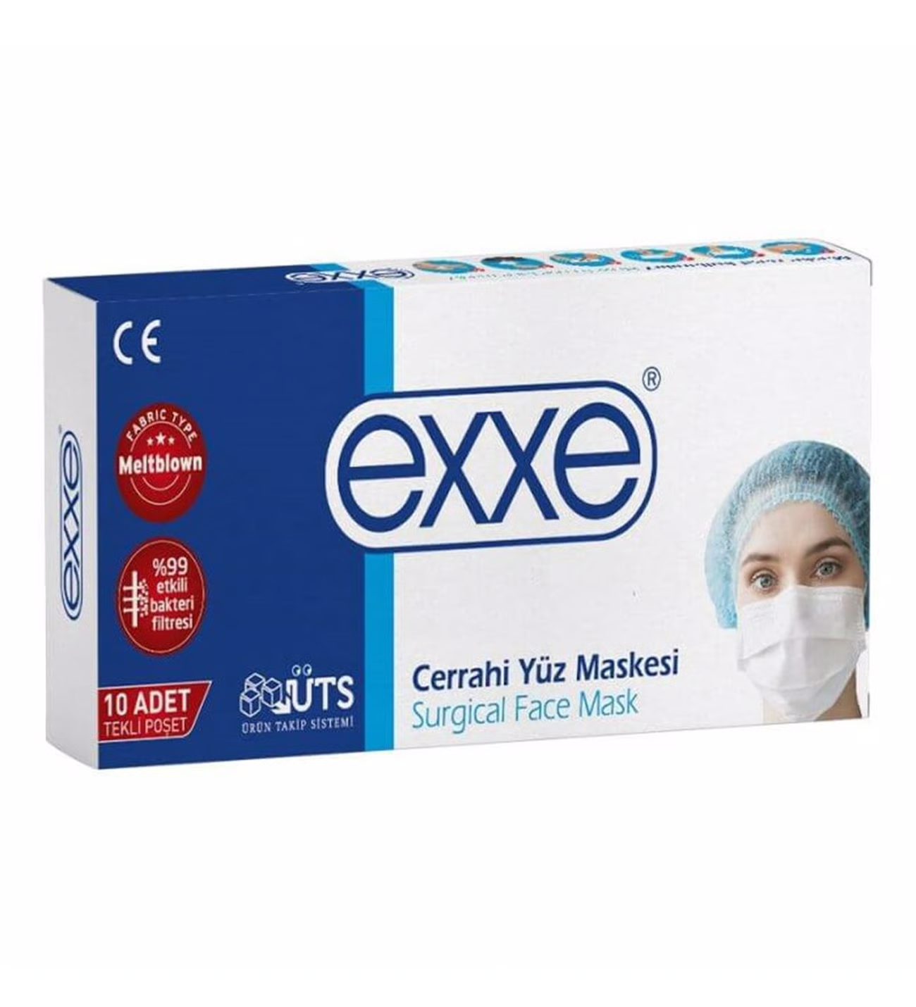 MASKE EXXE 10LU TEKLI ZARFLI BEYAZ