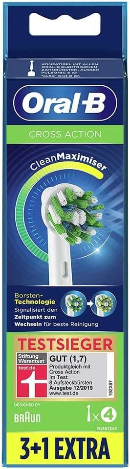 Oral B Cross Action Clean Maximiser Siyah 4lü