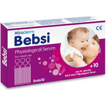MİRADERM BEBSİ SERUM FİZYOLOJIK 5MLX10 FLAKON