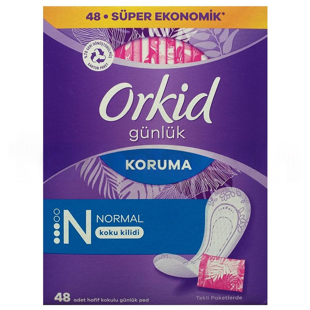 Orkid Günlük Koruma Tekli Paketlerde Normal Günlük Ped 48'li