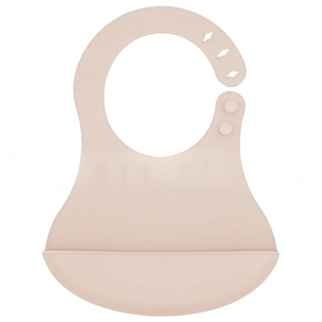 Babyjem Mini Silikon Mama Önlüğü - Ekru