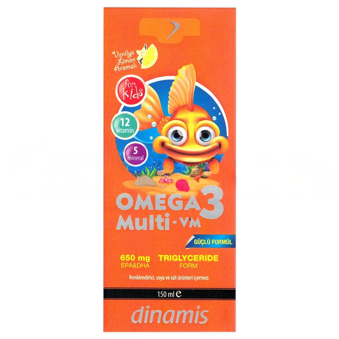 Dinamis Omega 3 Mutivitamin & Multimineral 150 ml