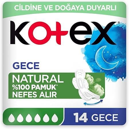 KOTEX NATURAL ULTRA QUADRO GECE 14 lü