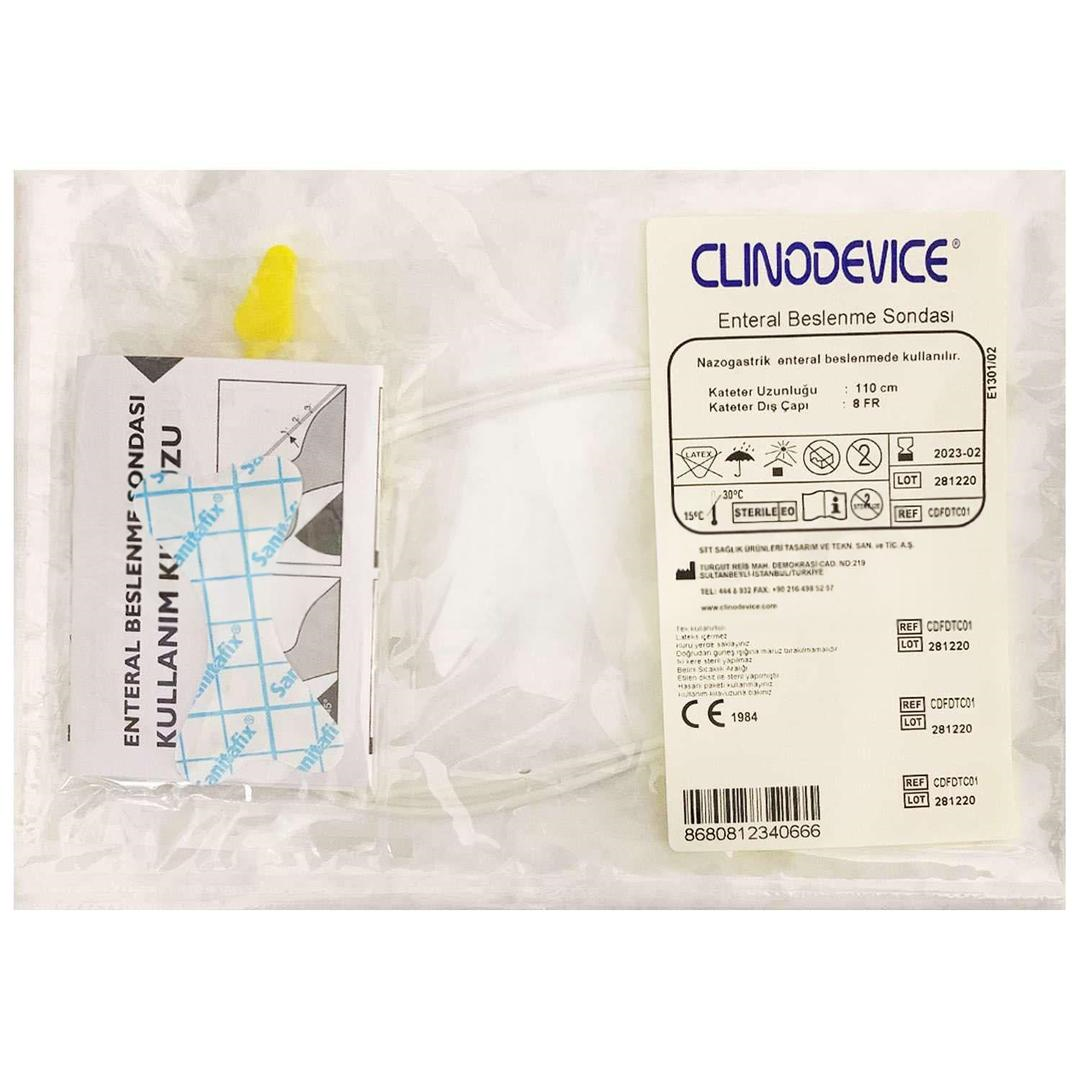 Clino Device Kalıcı Nazogastrik Enteral Beslenme Sondası No: 8