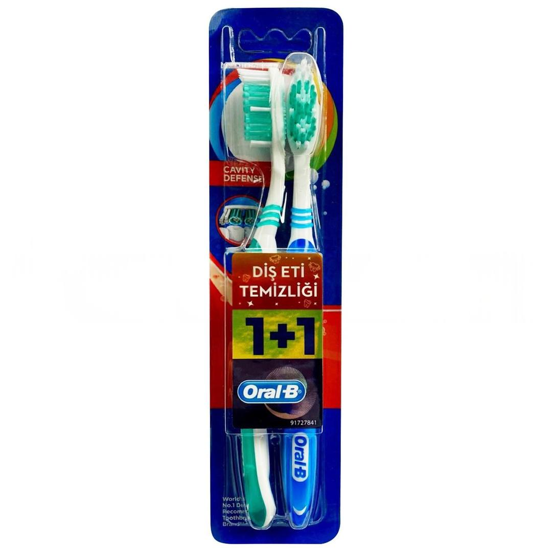 Oral-B Diş Fırçası Cavity Defance Diş Eti Temizliği Medium 1+1