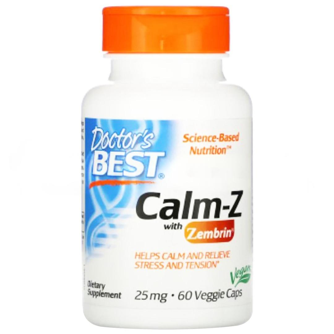 Doctor's Best Calm-Z With Zembrin 25 mg 60 Veggie Caps - İthal