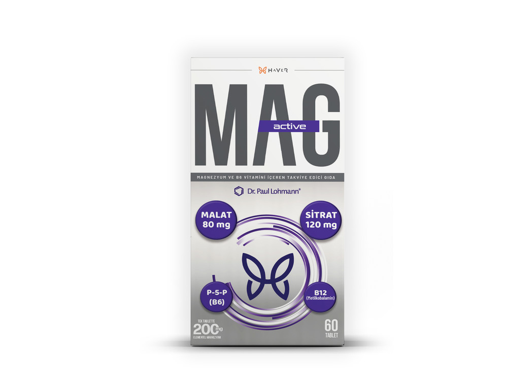Haver Mag-Active Magnezyum P5P 60 Tablet