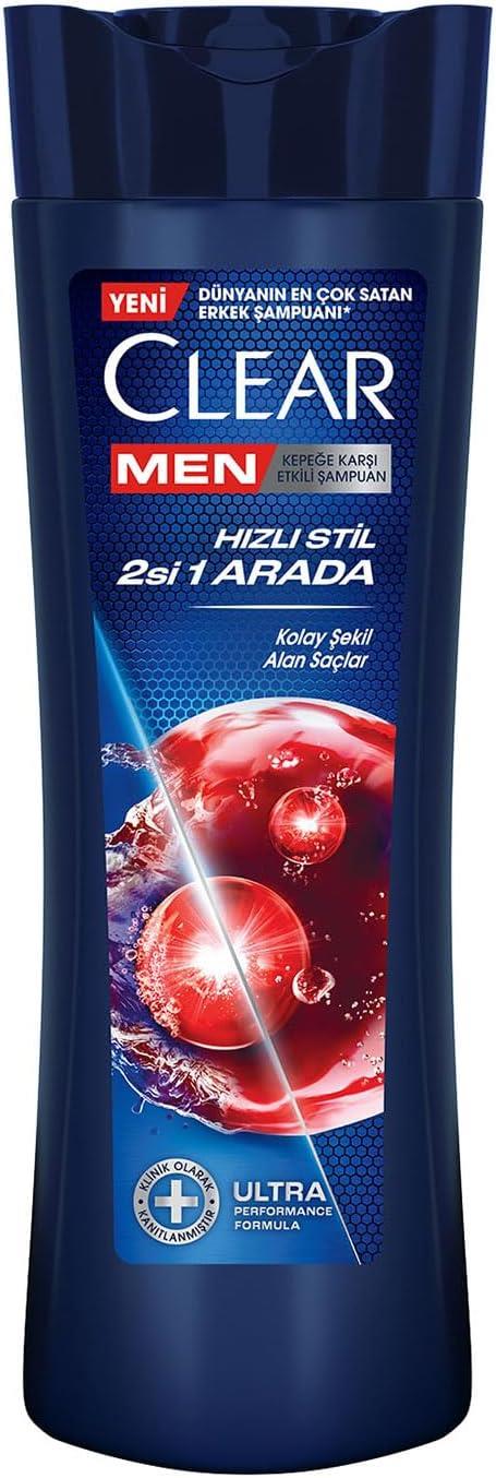 Clear Men Hızlı Stil 2si1 Arada Kepeğe Karşı Etkili Şampuan 350 ml