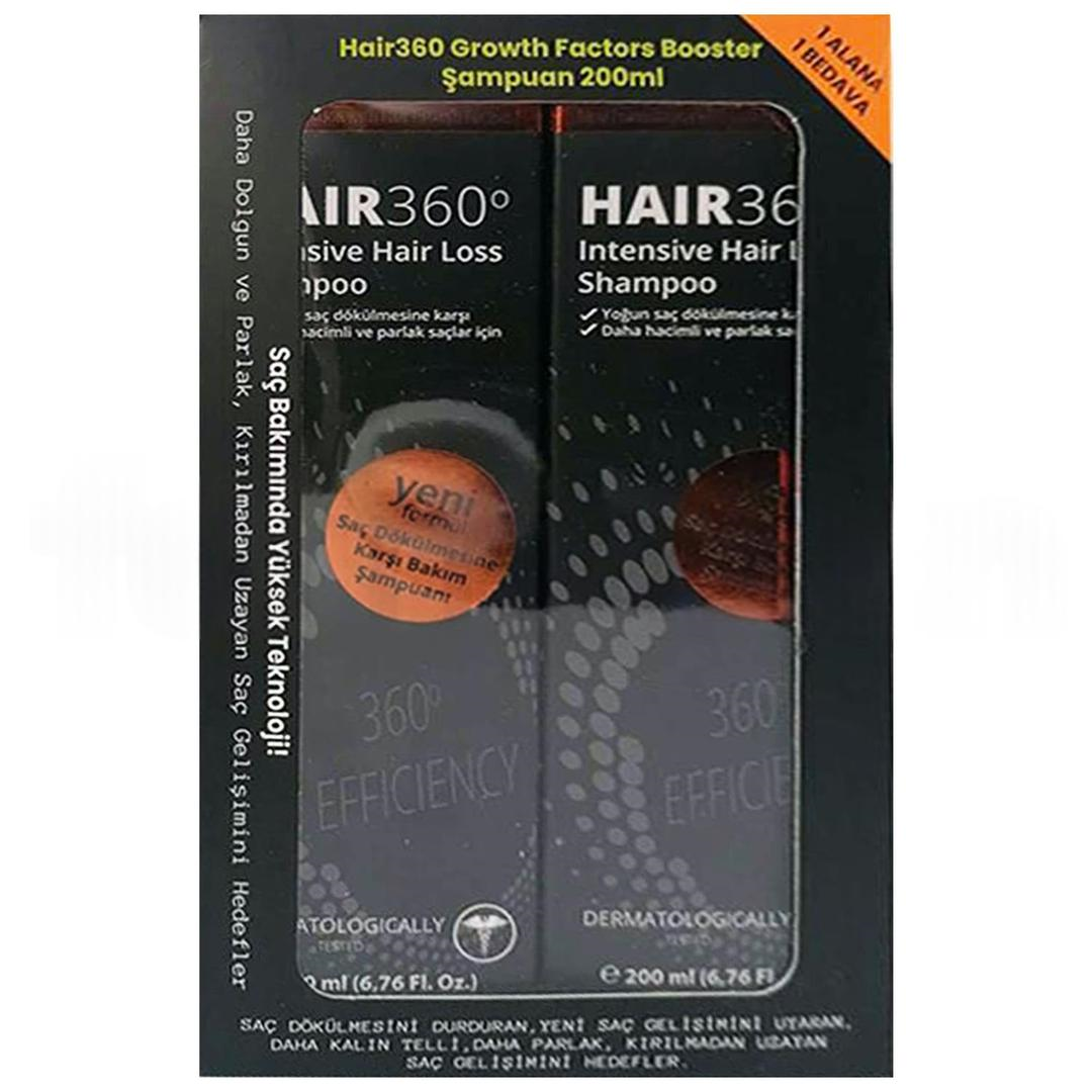 Hair 360 Growth Factors Şampuan 200 ml - 1 Alana 1 Bedava