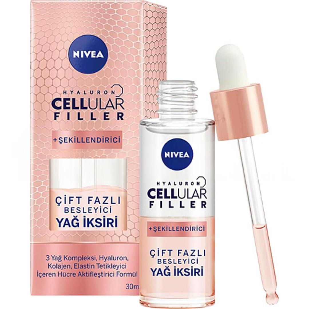 Nivea Hyaluron Cellular Filler+ Şekillendirici Çift Fazlı Besleyici Yağ İksiri 30 ml