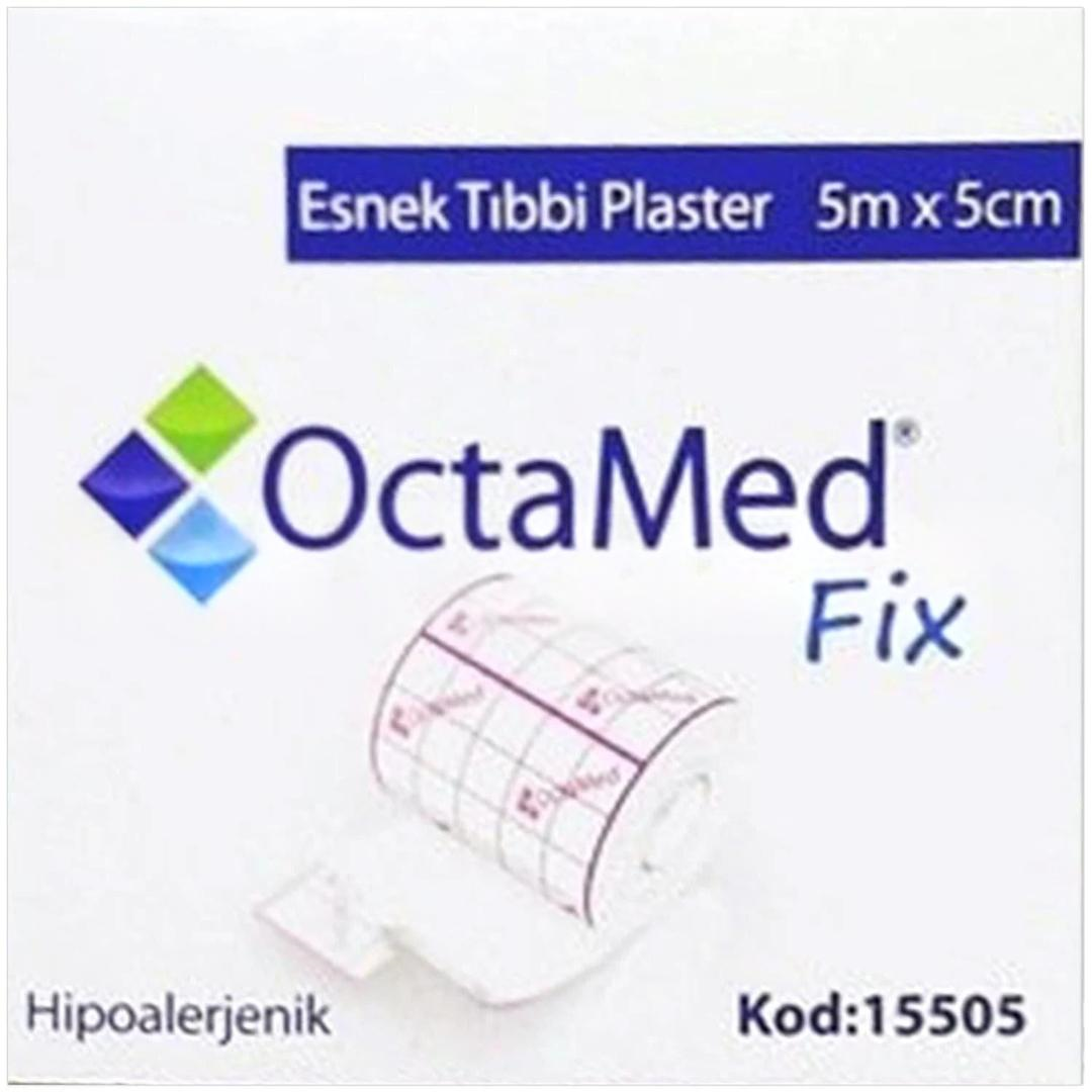 Octamed 15505 Esnek Flaster Fix Plaster 5 m x 5 cm - 10 Adet