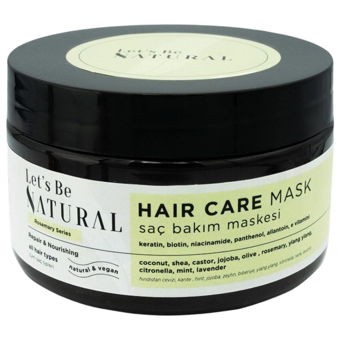 Let's Be Natural Saç Bakım Maskesi Biberiye Biotin Keratin İçeren Formül 250 ml