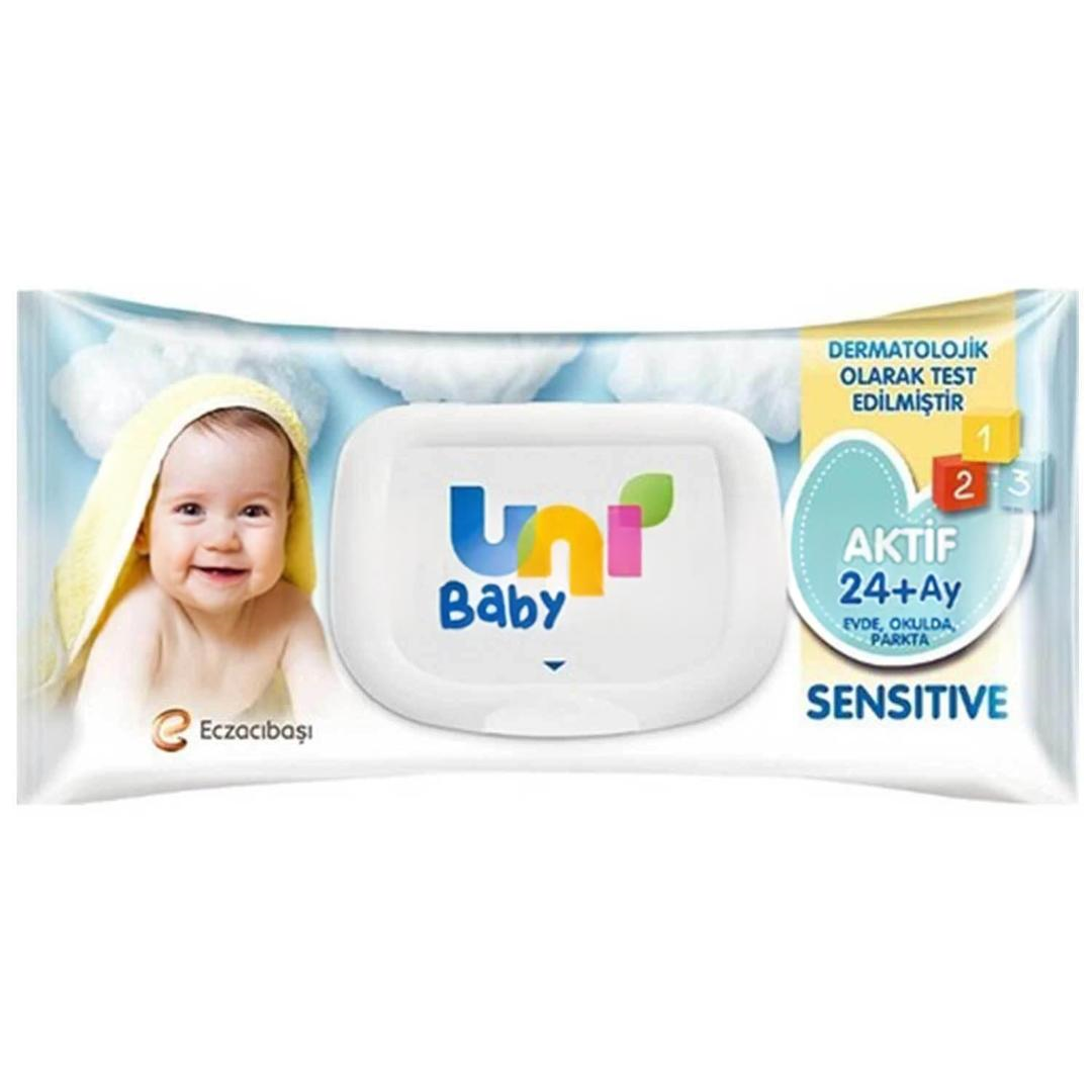 Uni Baby Aktif Sensitive Islak Mendil 24+ Ay 52 Yaprak