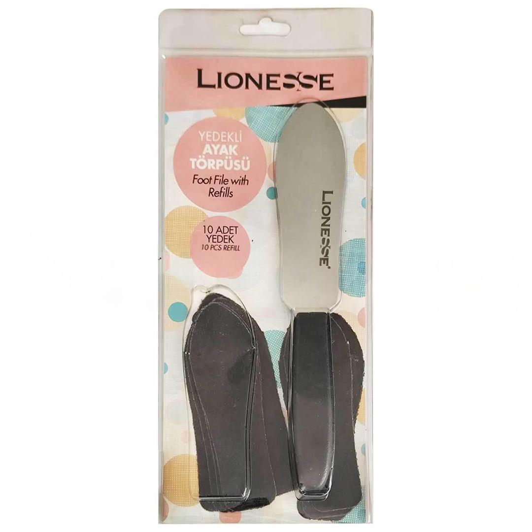 Lionesse Profesyonel Ayak Törpüsü + Yedek Zımpara 10 Adet 455
