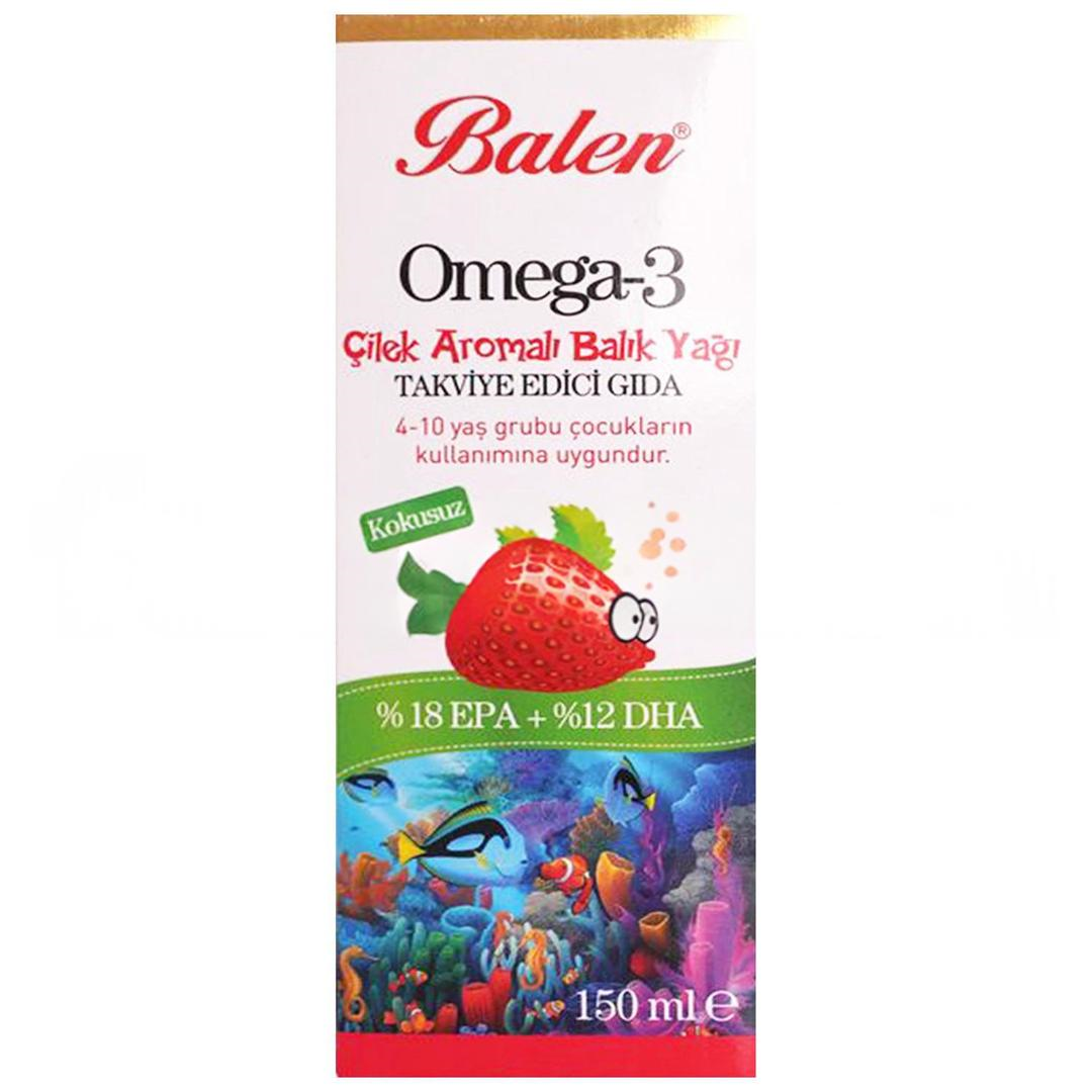 Balen Omega 3 Çilek Aromalı Balık Yağı 150 ml