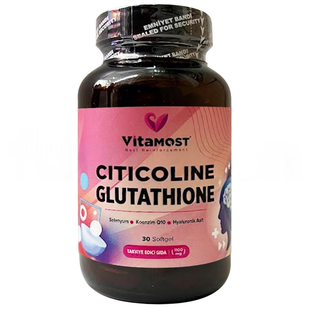 Vitamost Citicoline Glutathione Selenyum COQ-10 30 Softjel