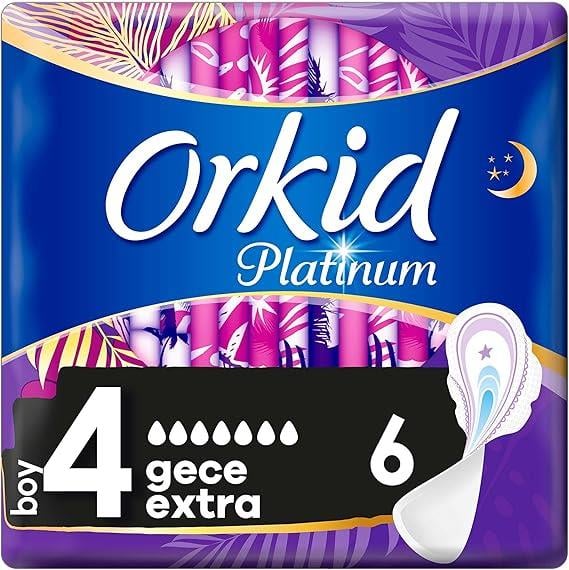 Orkid Platinum Gece 6 Adet Hijyenik Ped