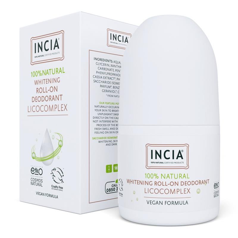 INCIA Beyazlatıcı Doğal Roll-On Deodorant 50 ml