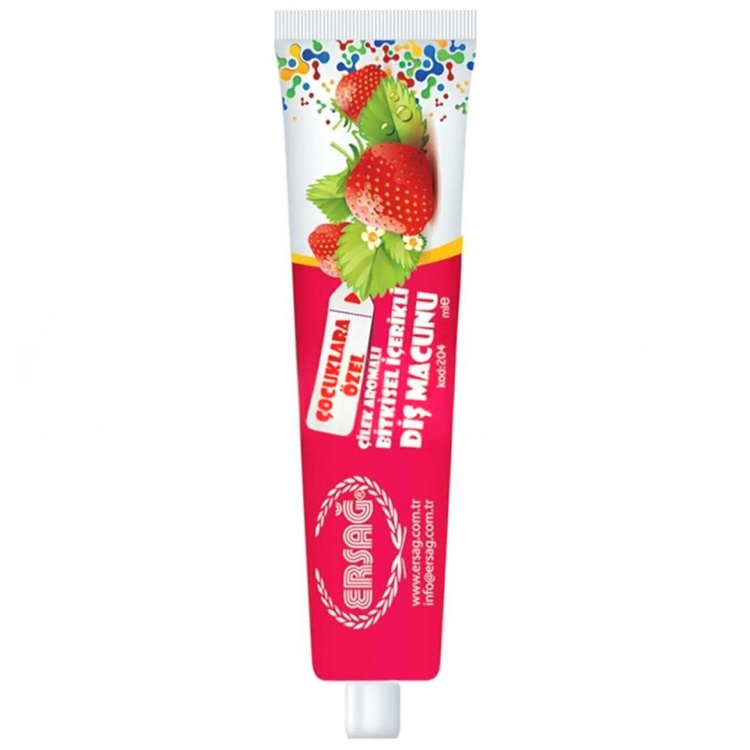 Ersağ Çocuk Diş Macunu Çilek Aromalı 75 ml