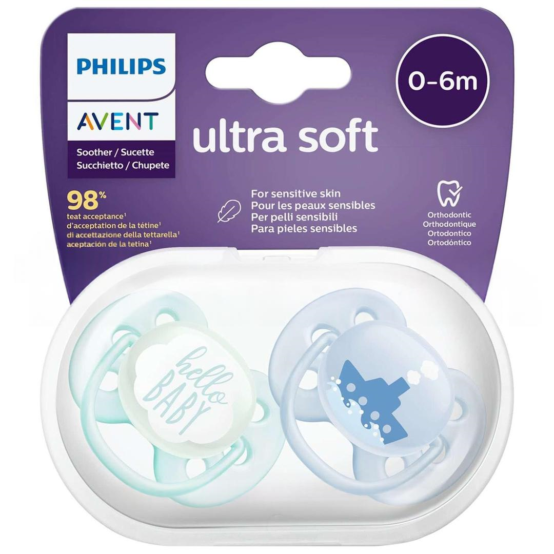 Avent Ultra Soft Emzik 0-6 Ay - Mavi