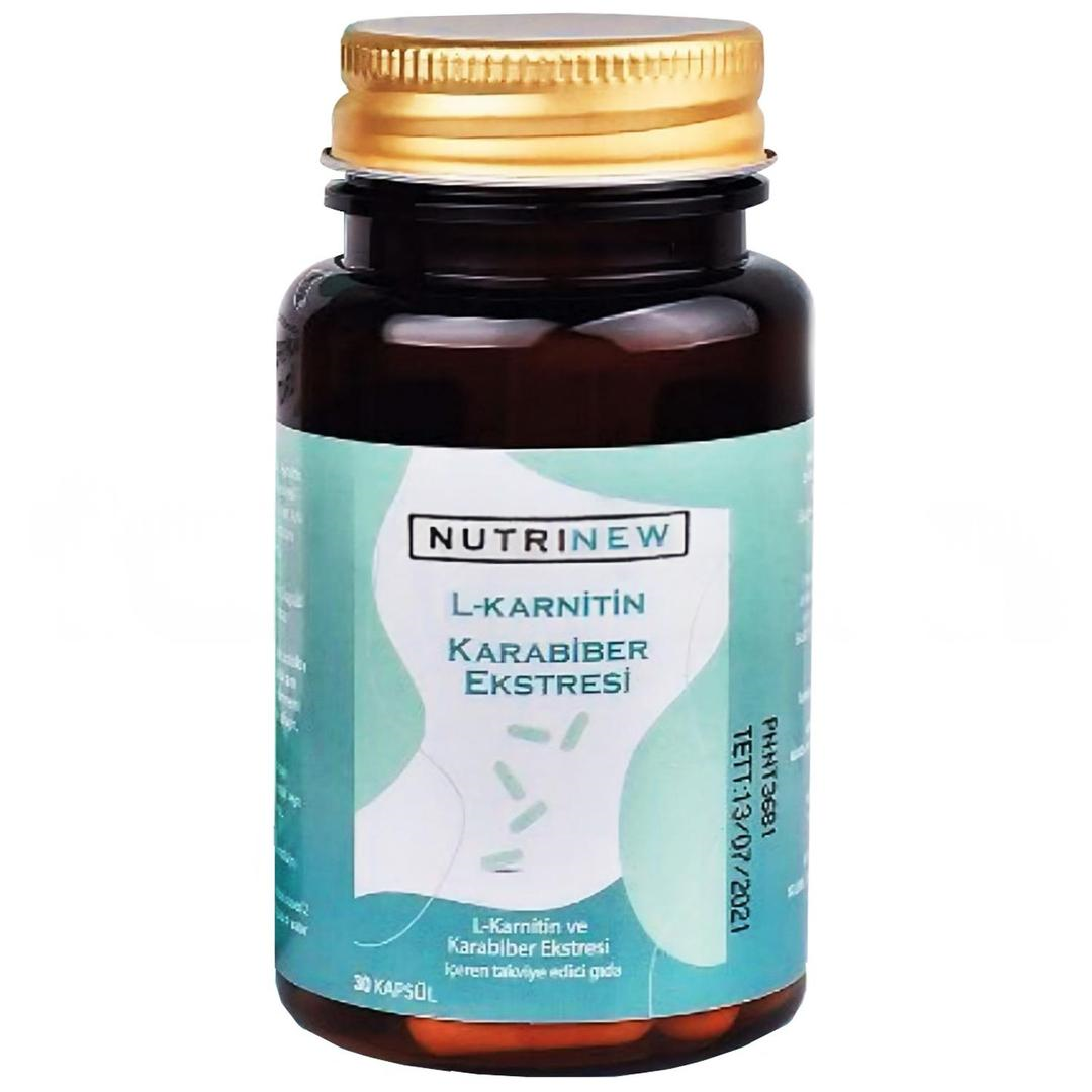 Nutrinew Vitamins Karabiber Extreli L-Karnitin 30 Kapsül