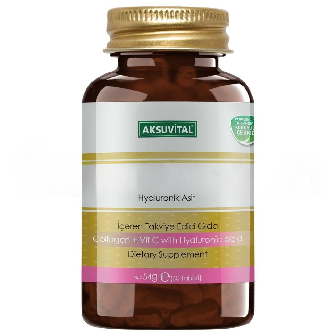 Aksu Vital Kolajen C Vitamini Hyaluronik Asit 60 Tablet