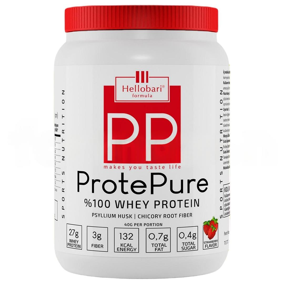 Hellobari Formula Protepure %100 Whey Protein Çilek Aromalı 28 Porsiyon