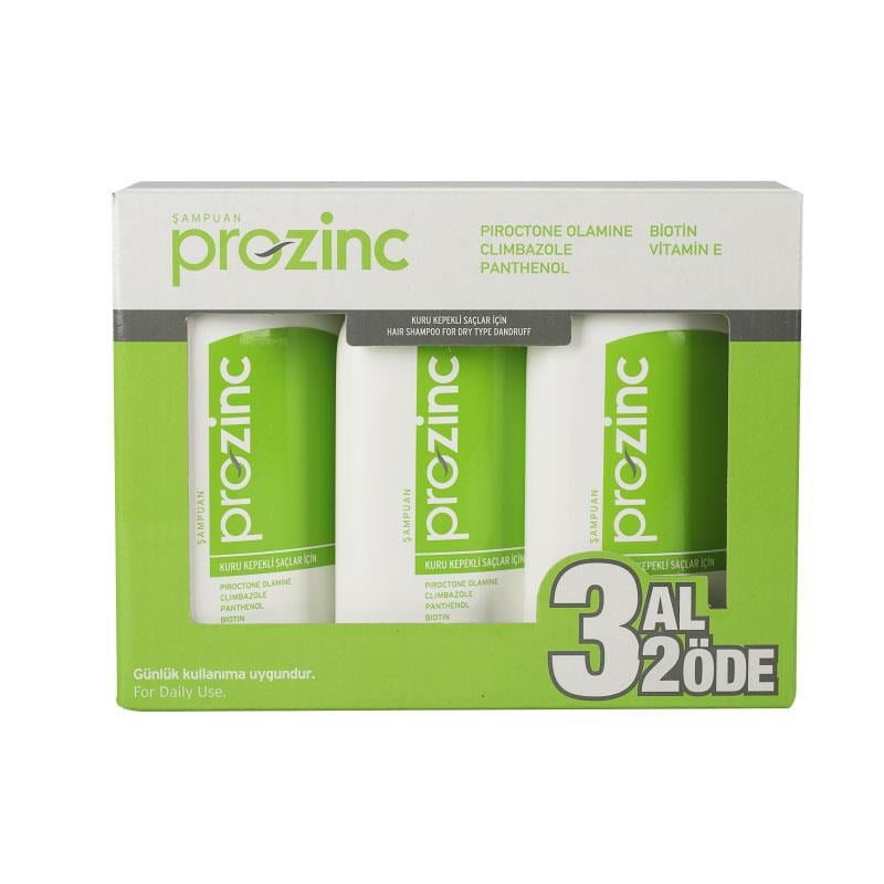 Prozinc Kuru Kepekli Saçlar İçin Şampuan 300 ml | 3 al 2 öde