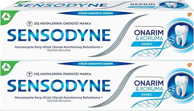 Sensodyne Naneli 100 ml Hassas Dişler İçin Gün Boyu Koruma Florürlü Diş Macunu