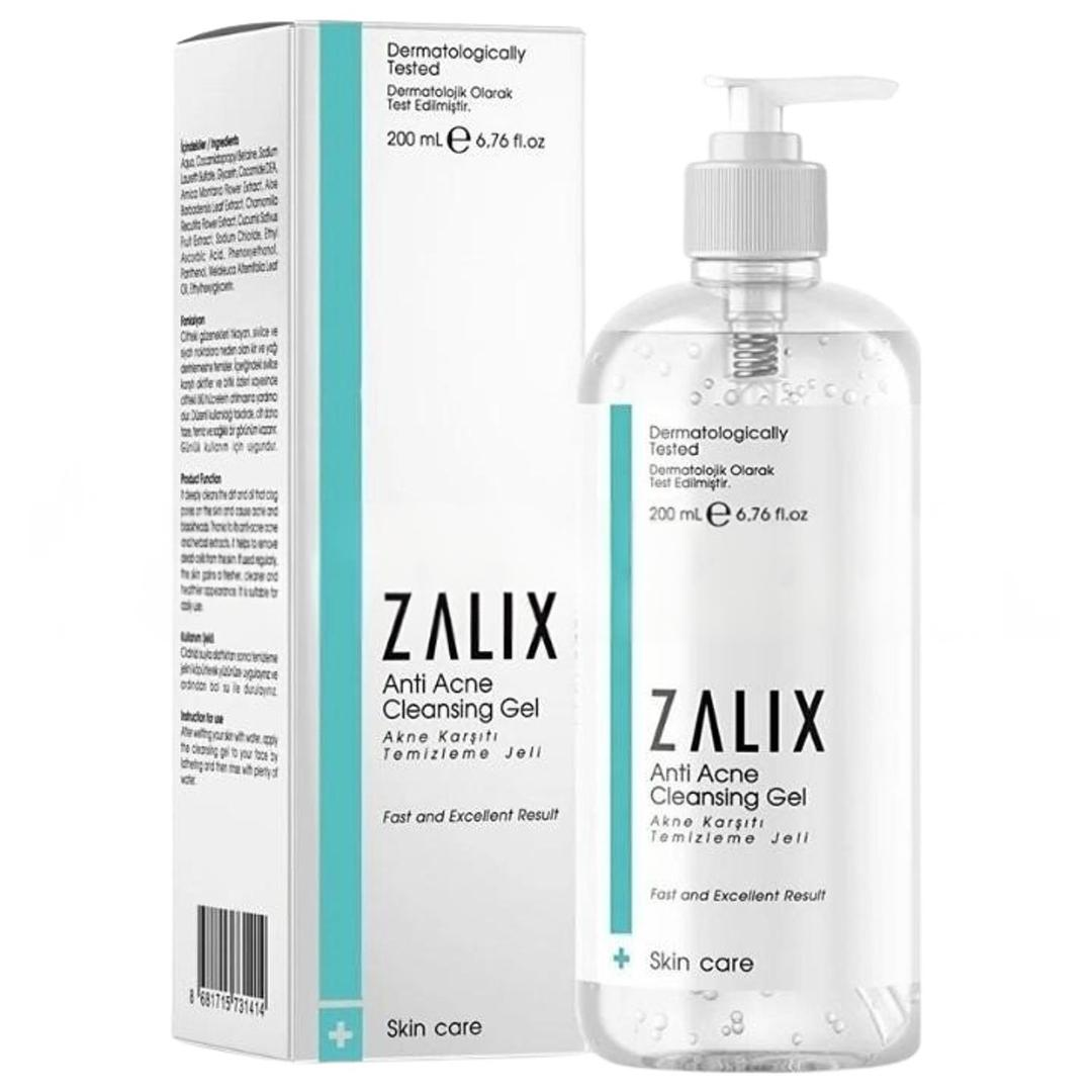 Zalix Akne Karşıtı Temizleme Jeli Anti Acne Cleansing Gel 200 ml