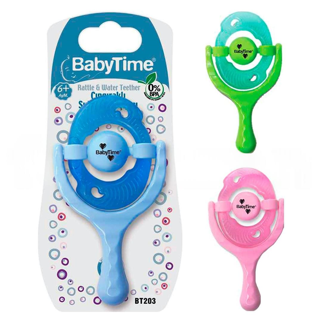 Baby Time Çıngıraklı Sulu Diş Kaşıyıcı