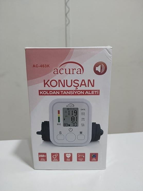 Acura AC-463K Türkçe Konuşan Çift Kullanıcı Özellikli Koldan Tansiyon Aleti 