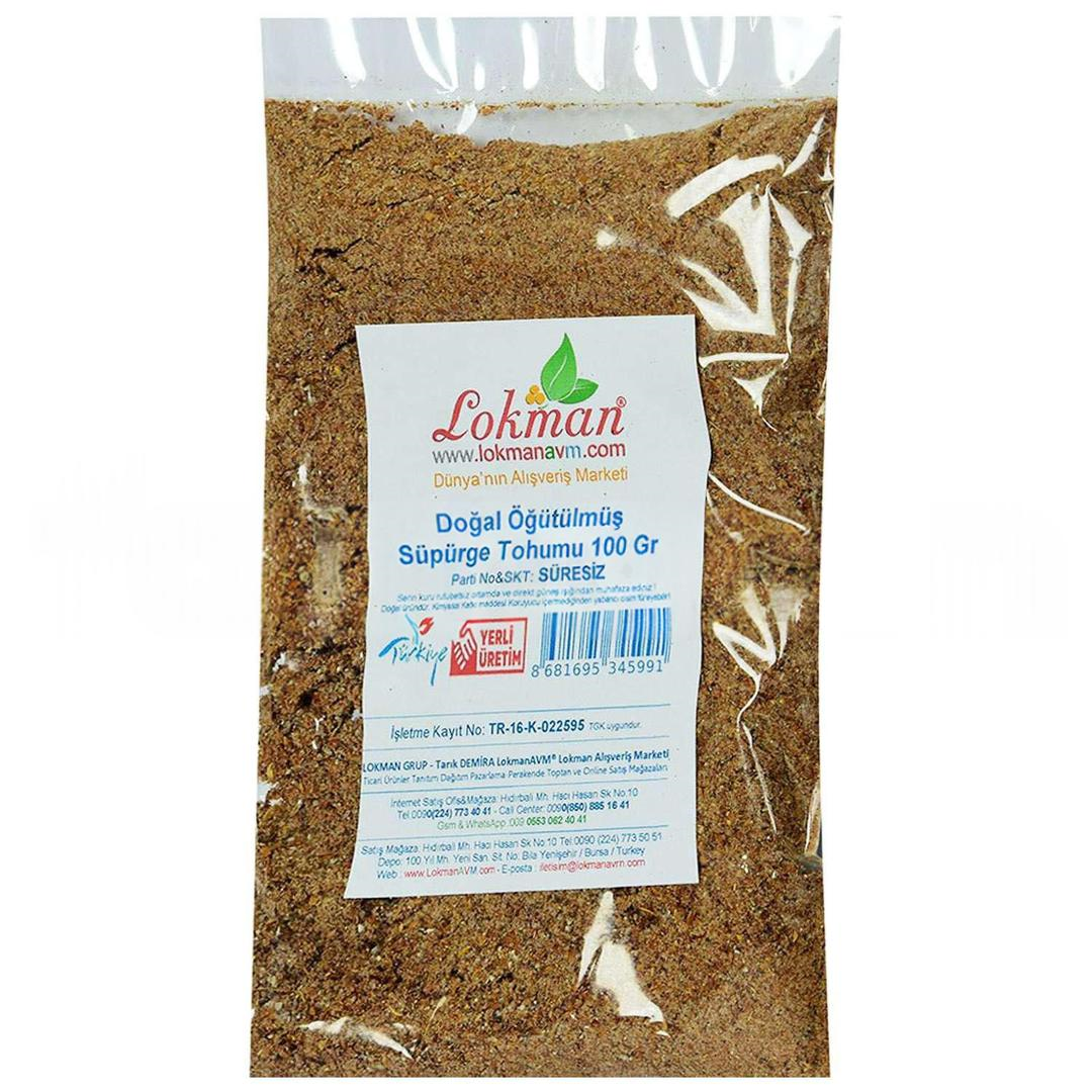 Lokmanavm Doğal Öğütülmüş Süpürge Tohumu 100 gr