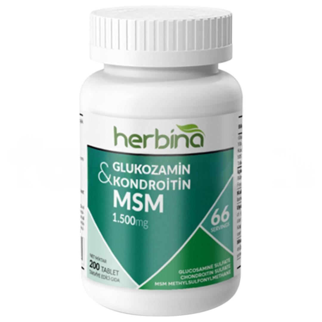 Herbina Glucosamine & Chondroitin & MSM 1500 mg 200 Tablet
