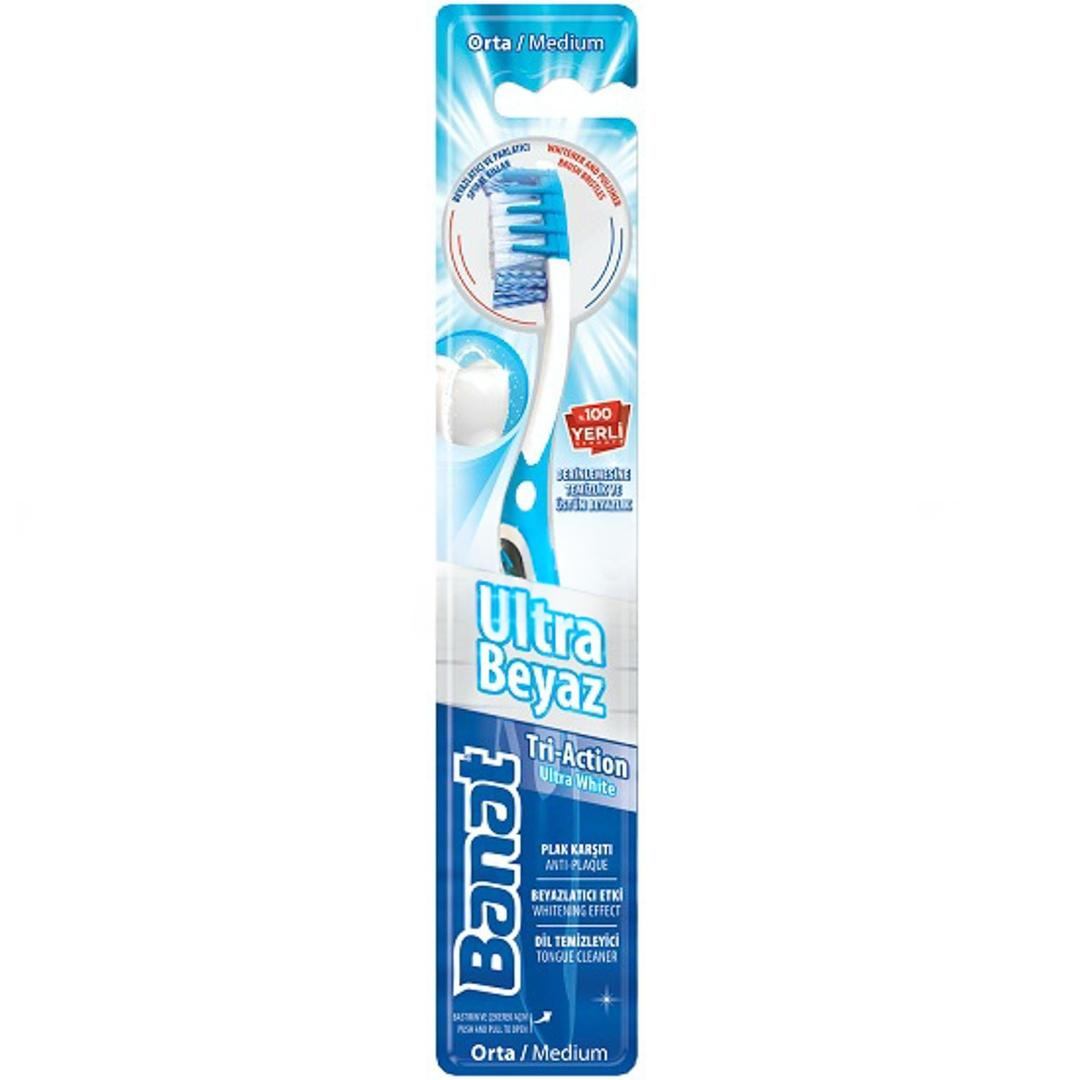 Banat Ultra White Tri-Action Diş Fırçası Medium