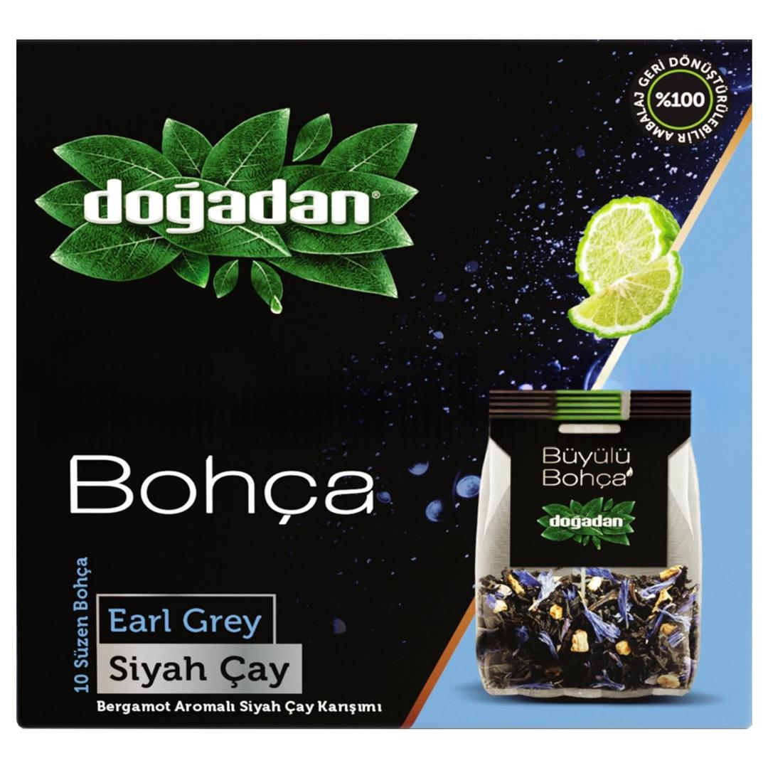 Doğadan Büyülü Bohça Earl Grey Siyah Çay 10 Bohça