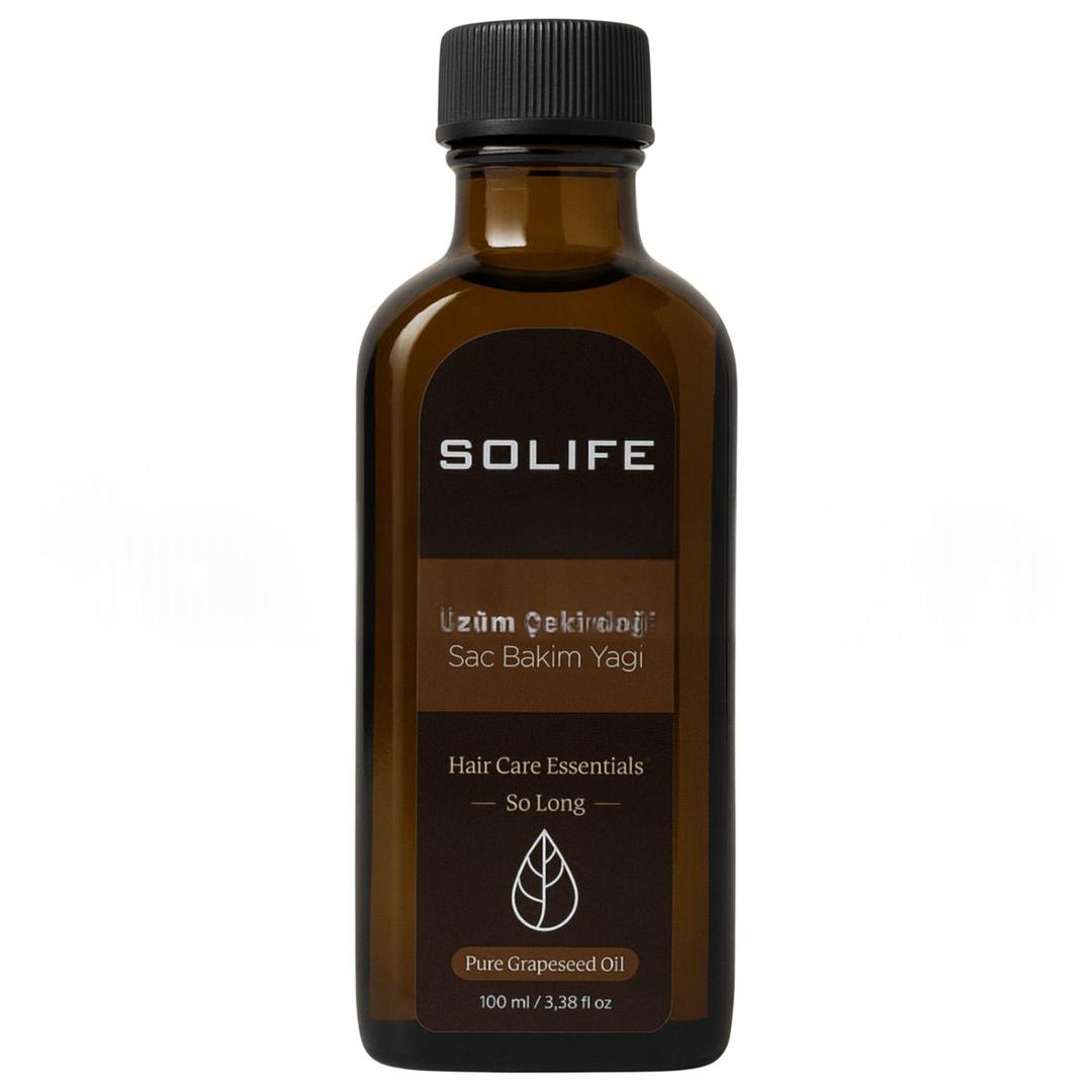 Solife Üzüm Çekirdeği Saç Bakım Yağı 100 ml
