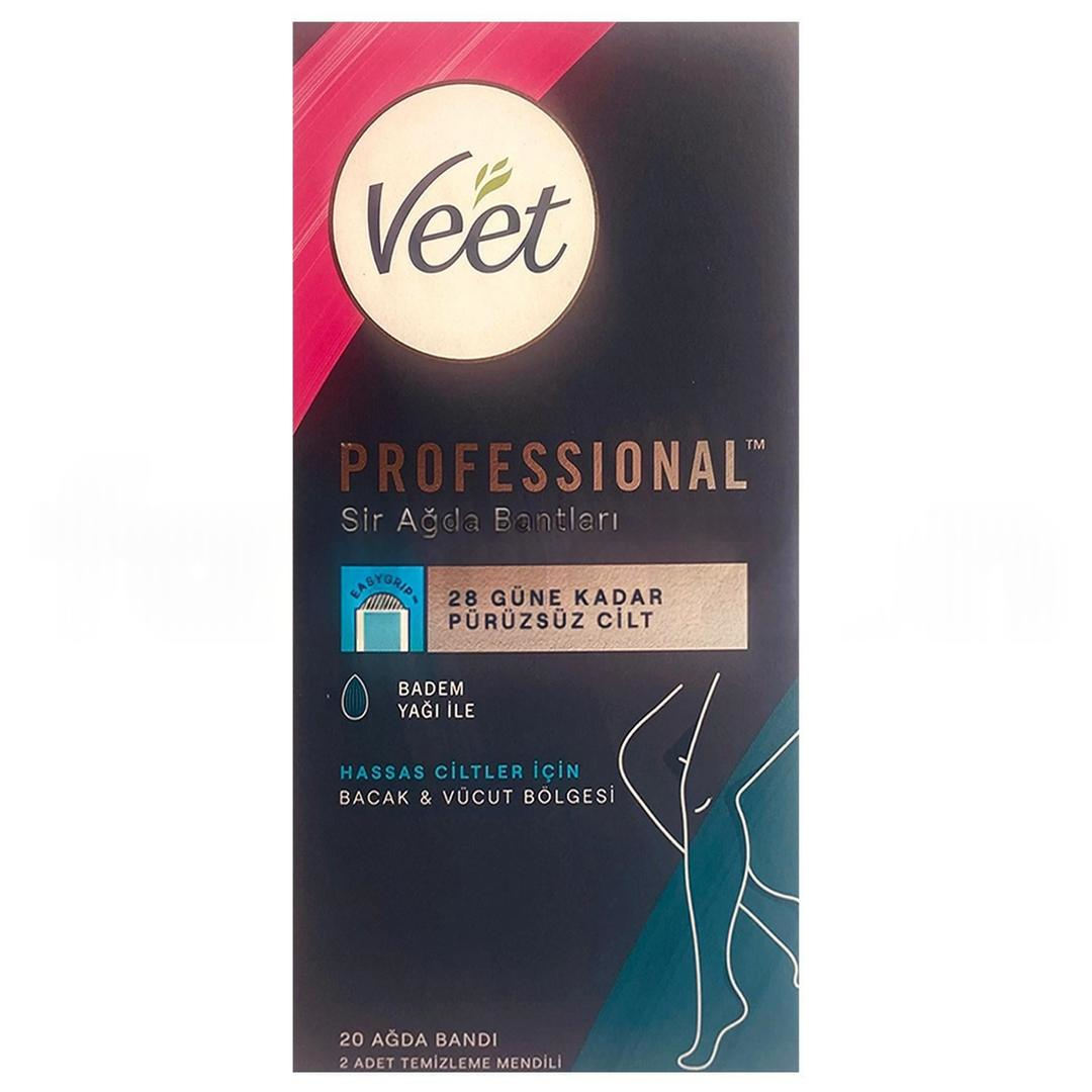 Veet Professional Sir Ağda Bantları Hassas Ciltler İçin 20'li