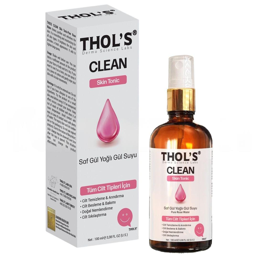 Thol's Clean Skin Tonic TB12 Saf Gül Yağlı Gül Suyu 100 ml