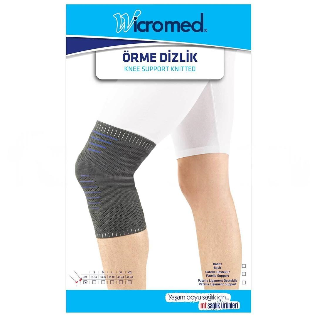 Wicromed Patella Destekli Örgü Dizlik Large