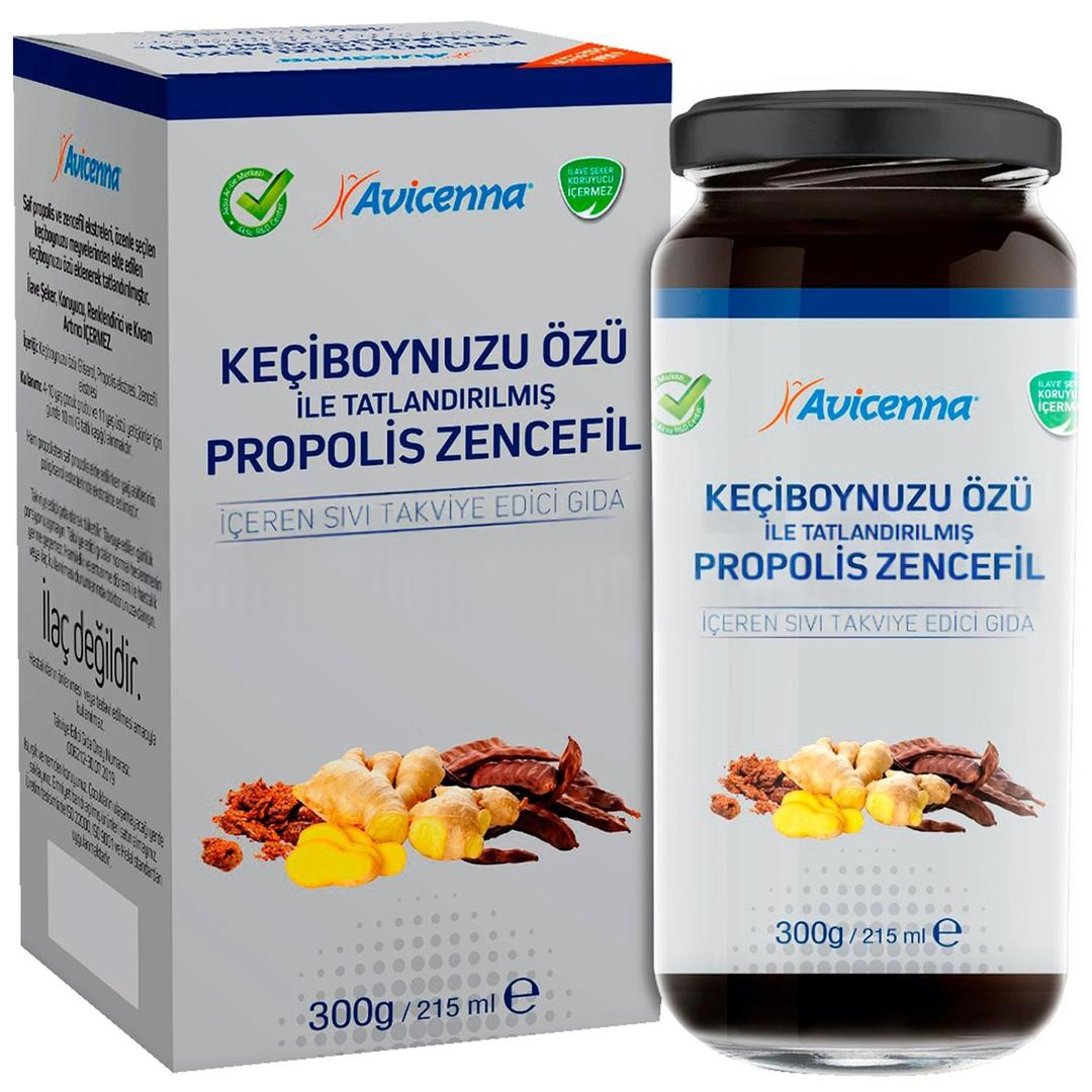 Avicenna Keçiboynuzu Özü ile Tatlandırılmış Propolis Zencefil 300 gr