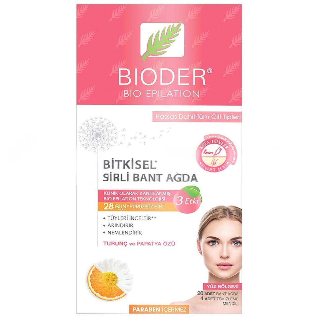 Bioder Epiten Yüz İçin Sirli Ağda Bandı 20'li