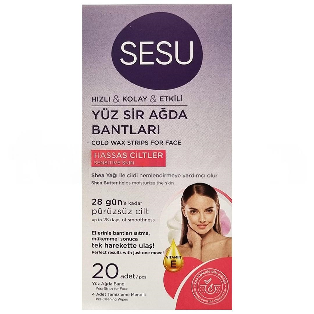 Sesu Yüz Sir Ağda Bandı Hassas Ciltler 20'li