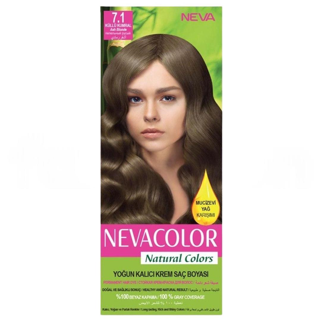 Neva Color Saç Boyası Seti Küllü Kumral No: 7.1