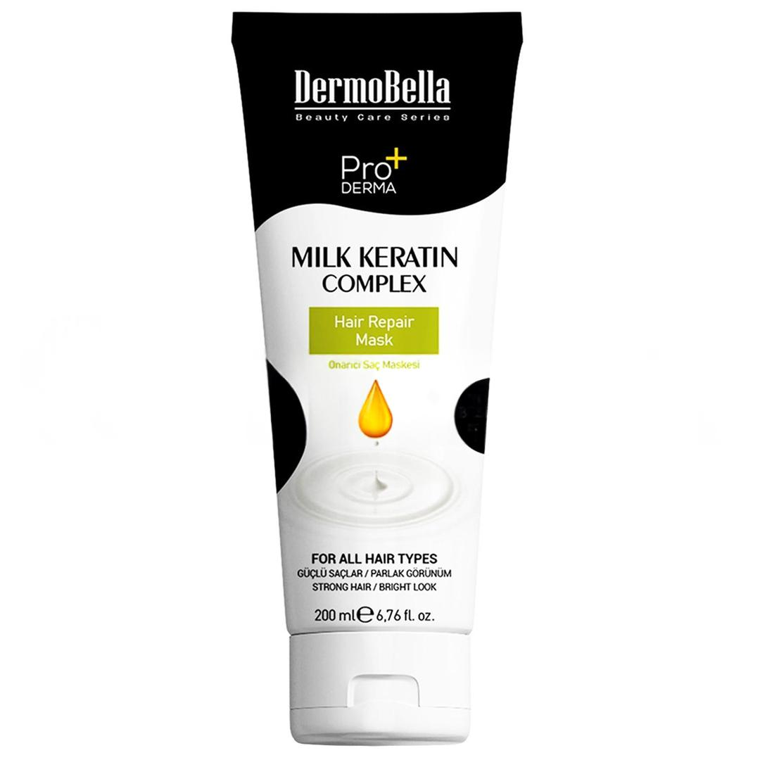 Dermobella Milk Keratin Complex Onarıcı Ve Hacim Verici Saç Maskesi 200 ml